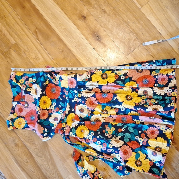 Modcloth Ixia 60's Colorful Floral Dress Size Small Made In USA Retro - Picture 10 of 10